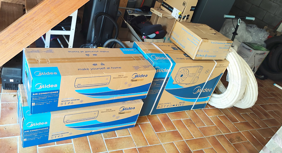 Installation Bi-Splits MIDEA à Saint Pathus