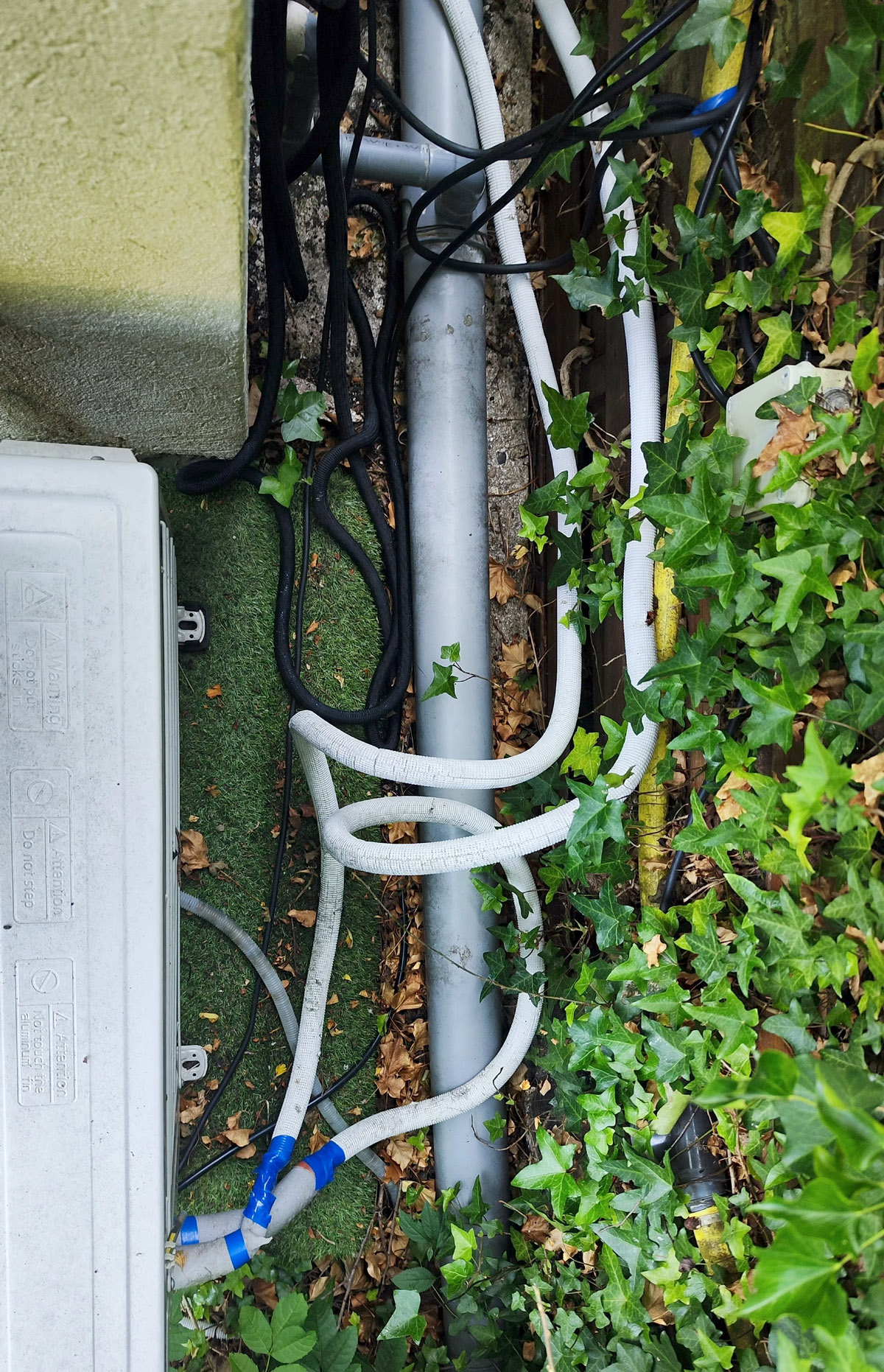 Installation non conforme - à ne pas faire